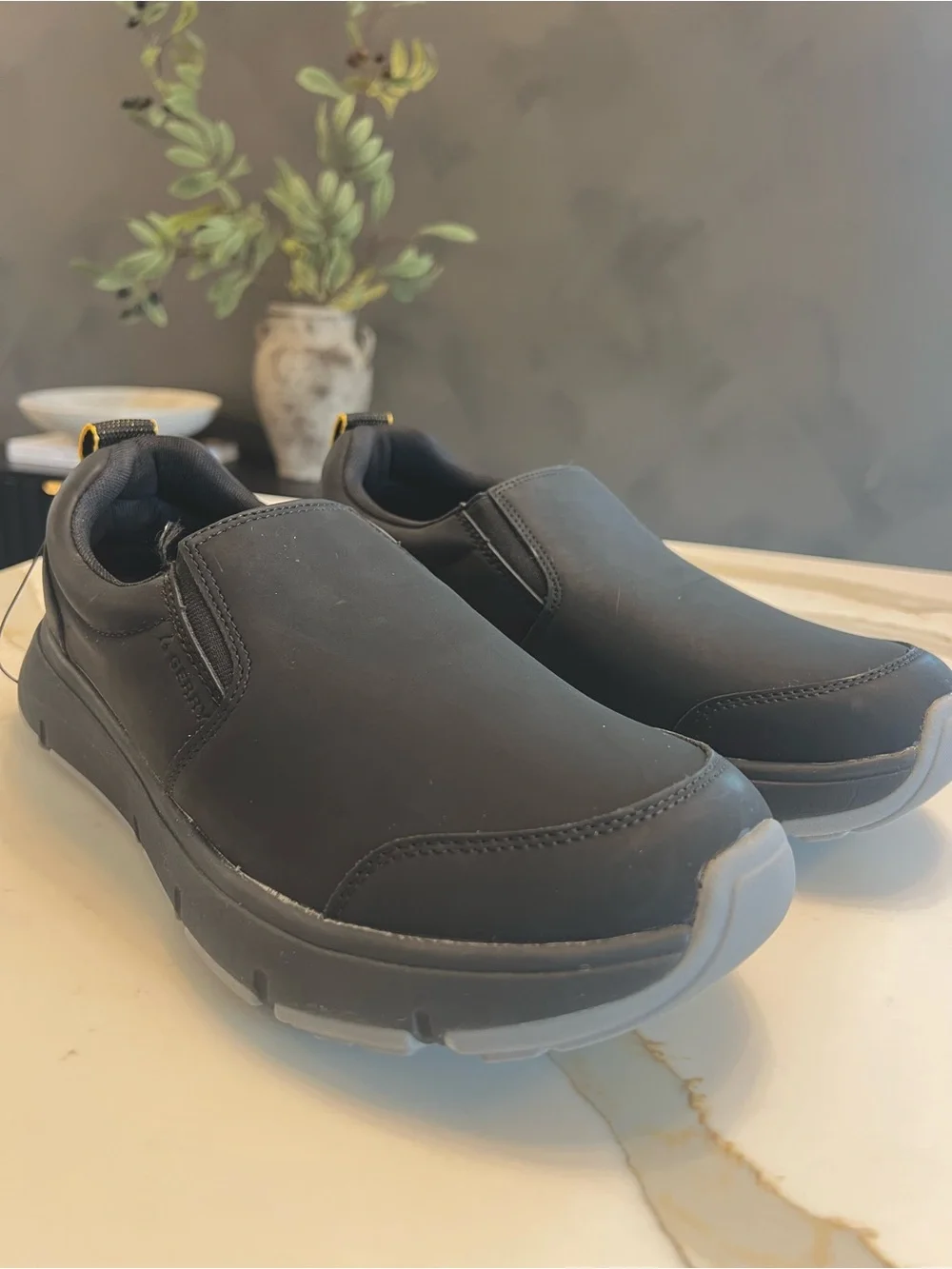 Gerry Men's Black Slip-On Casual Loafers